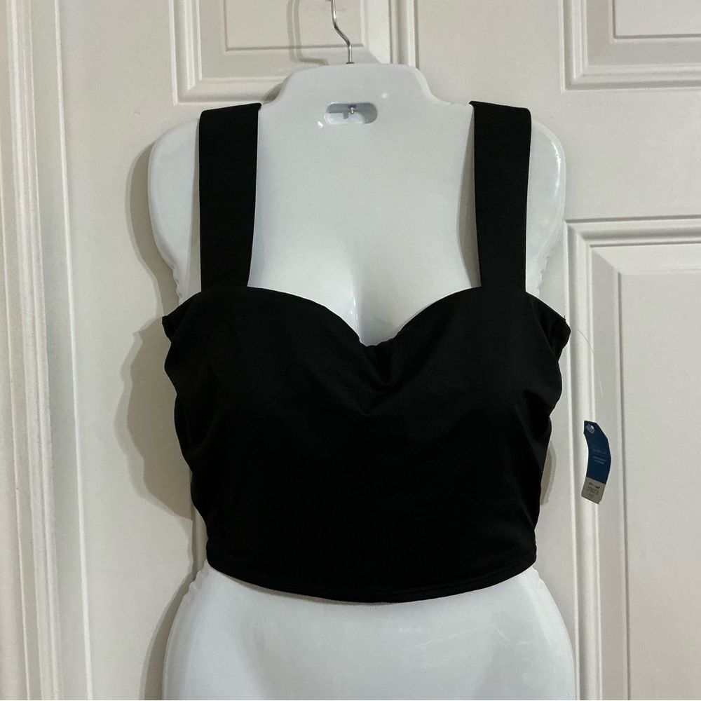 Lands' End Black Women's Swim One Piece